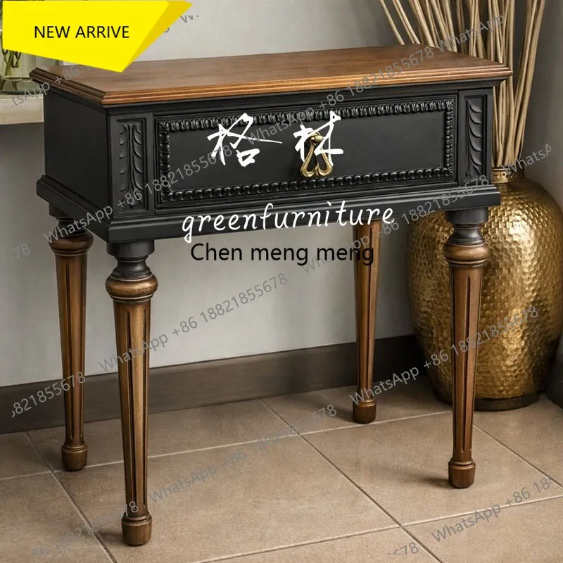 AA182 French style solid wood entrance cabinet/American light luxury entrance table foyer cabinet partition table
AA182 French style solid wood entrance cabinet/American light luxury entrance table foyer cabinet partition table