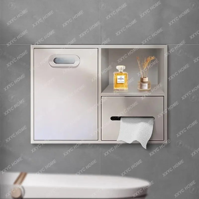 DD Stainless steel embedded concealed kitchen and bathroom multi-functional tissue box, three-in-one tissue box niche
DD Stainless steel embedded concealed kitchen and bathroom multi-functional tissue box, three-in-one tissue box niche
