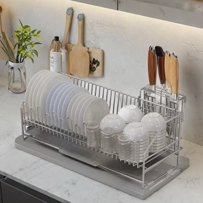 Rustproof Modern 304 Stainless Steel Kitchen Narrow Sink Dish Rack Dish Utensils Drain Drying Storage Holder Tray Waterproof
Rustproof Modern 304 Stainless Steel Kitchen Narrow Sink Dish Rack Dish Utensils Drain Drying Storage Holder Tray Waterproof