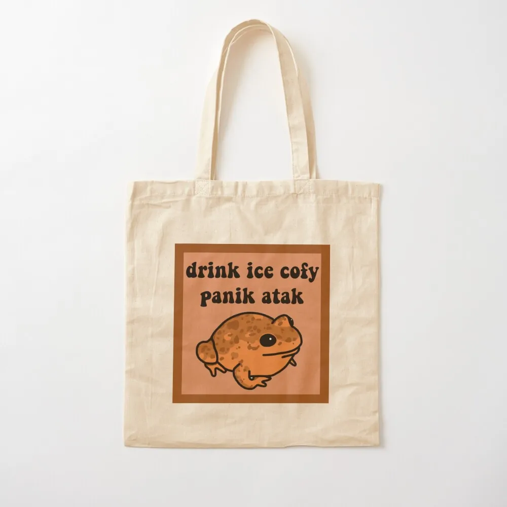 Drink Ice Cofy Frog Tote Bag women bag Customizable tote bag custom canvas Canvas Tote
Drink Ice Cofy Frog Tote Bag women bag Customizable tote bag custom canvas Canvas Tote