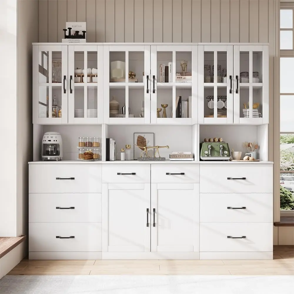 Vowner Bookcase With Glass Door, 5-Tier Modern Bookshelves With 3 Large Drawer, Glass Display Cabinet With Lager Storage Shelf,
Vowner Bookcase With Glass Door, 5-Tier Modern Bookshelves With 3 Large Drawer, Glass Display Cabinet With Lager Storage Shelf,
