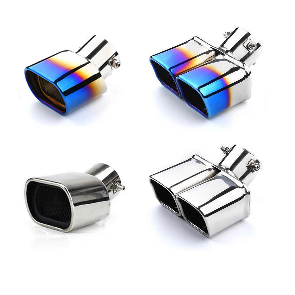 1PCS Universal Single/Double Inlet Square Exhaust pipe stainless steel 63mm/2.5'' Tail throat Car Muffler Tips Modification
1PCS Universal Single/Double Inlet Square Exhaust pipe stainless steel 63mm/2.5'' Tail throat Car Muffler Tips Modification