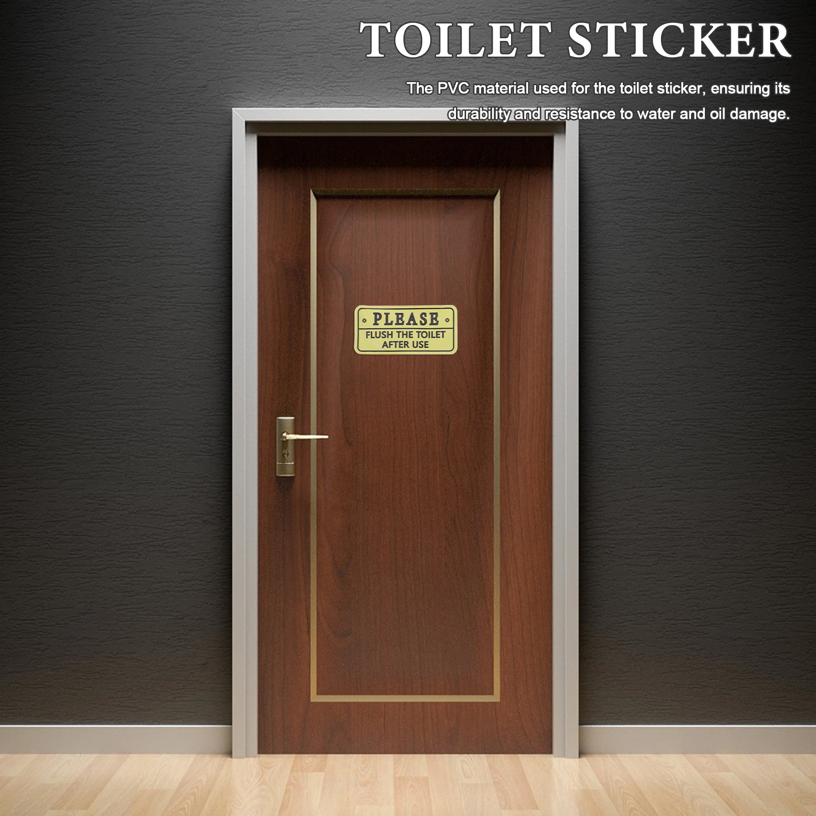 2PCS Toilet Reminder Decal Waterproof Vinyl Sticker Bathroom Notice Sign Wall Flush Warning Easy Maintenance Restroom
2PCS Toilet Reminder Decal Waterproof Vinyl Sticker Bathroom Notice Sign Wall Flush Warning Easy Maintenance Restroom