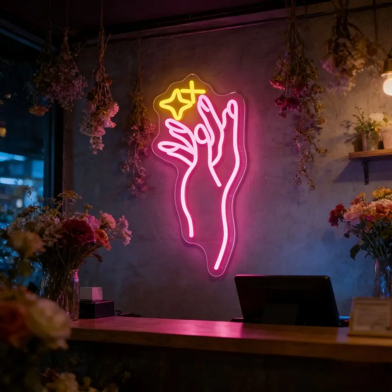 Magic Hand Star Neon Sign LED Night Light USB Rechargeable Aesthetic Wall Decoration Lamp for Living Room Bedroom Cafe Gifts
Magic Hand Star Neon Sign LED Night Light USB Rechargeable Aesthetic Wall Decoration Lamp for Living Room Bedroom Cafe Gifts