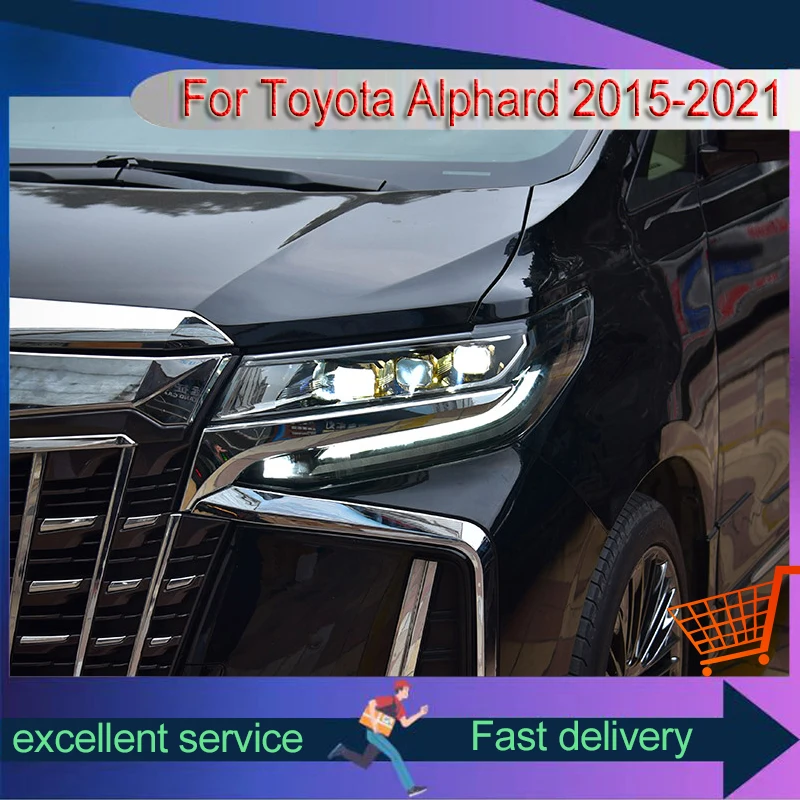 Автомобильные детали для Toyota Alphard 2015-2021, новое обновление дневного света, светодиодные DRL, автомобильные передние фонари, аксессуары для транспортных средств, инструменты
Автомобильные детали для Toyota Alphard 2015-2021, новое обновление дневного света, светодиодные DRL, автомобильные передние фонари, аксессуары для транспортных средств, инструменты