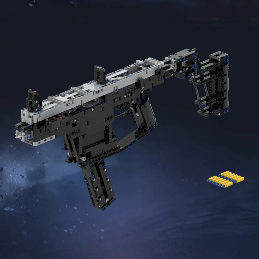 MOC Military Kriss Vector Submachine Gun Building Block Model Mini Size Submachine Gun Weapons Bricks Assembly Toys Kids Gifts
MOC Military Kriss Vector Submachine Gun Building Block Model Mini Size Submachine Gun Weapons Bricks Assembly Toys Kids Gifts