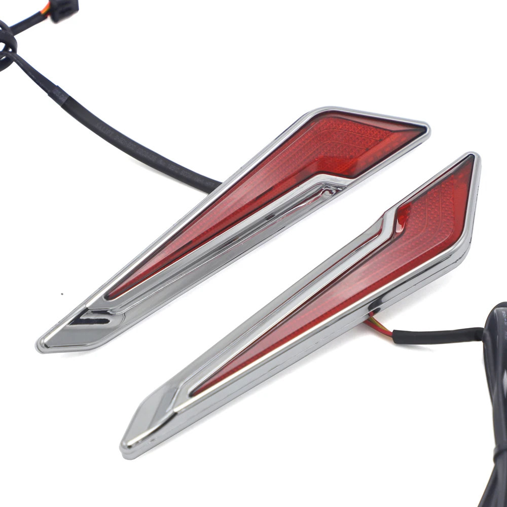 New Chrome LED Marker Light Decorative Lamp For HONDA Goldwing GL1800 F6B 2018-UP Gold Wing Turn Signal Side Saddlebag Inserts
New Chrome LED Marker Light Decorative Lamp For HONDA Goldwing GL1800 F6B 2018-UP Gold Wing Turn Signal Side Saddlebag Inserts