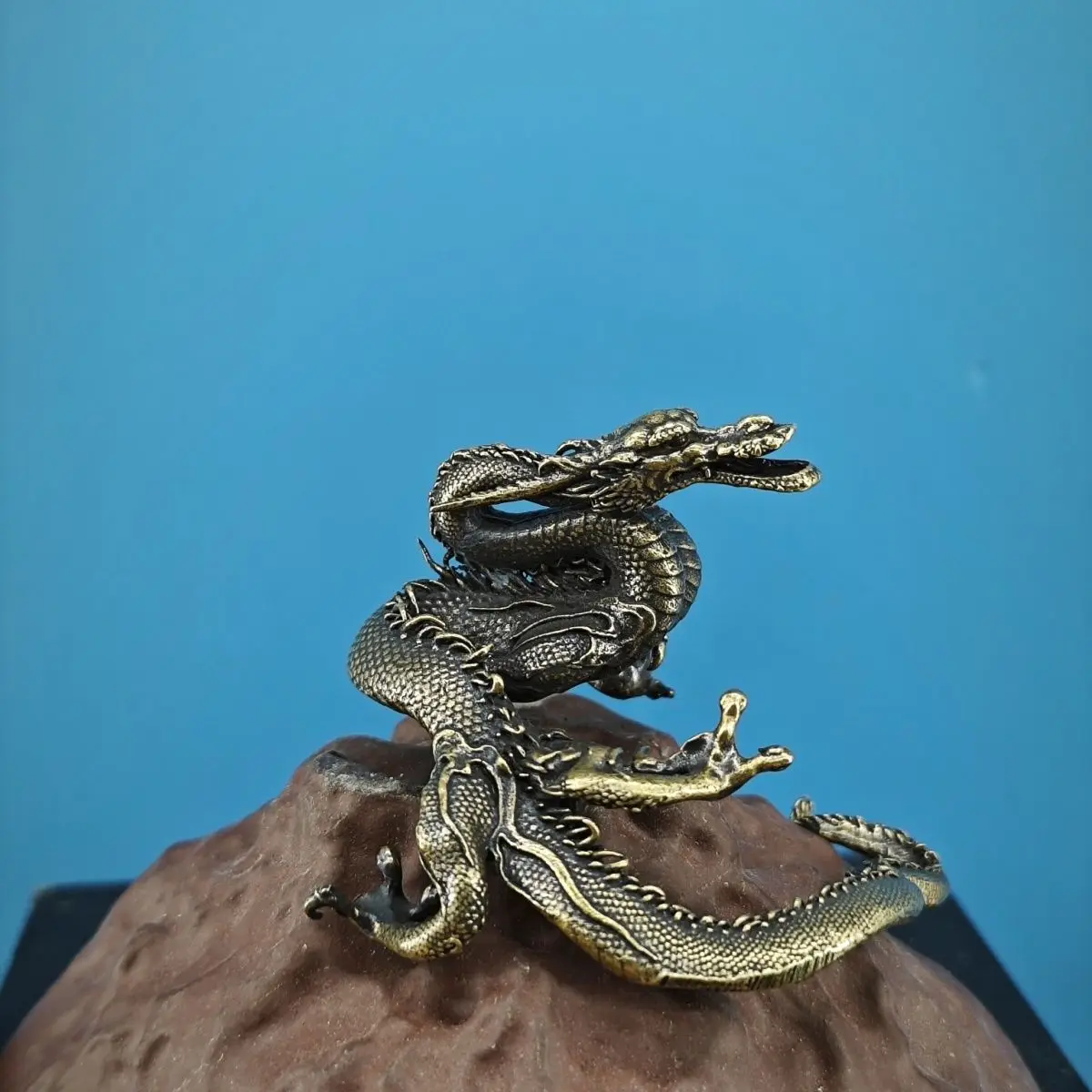 Brass Dragon Statue from Shanhaijing - Handcrafted Decor, Rockery, Bonsai, Micro - landscape Decoration, Collectible Art
Brass Dragon Statue from Shanhaijing - Handcrafted Decor, Rockery, Bonsai, Micro - landscape Decoration, Collectible Art