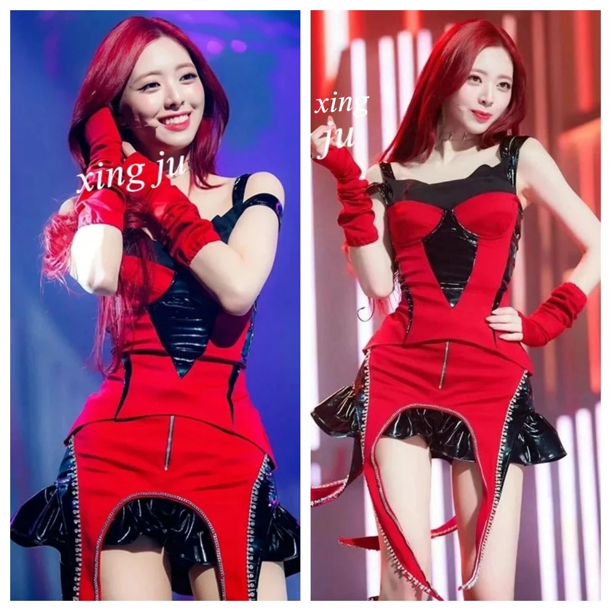 Xing Ju Kpop Korean Singer Stage Costume Women Group Jazz Performance Costume Sexy Sling Tops Irregular Skirt Festivals Outfits
Xing Ju Kpop Korean Singer Stage Costume Women Group Jazz Performance Costume Sexy Sling Tops Irregular Skirt Festivals Outfits