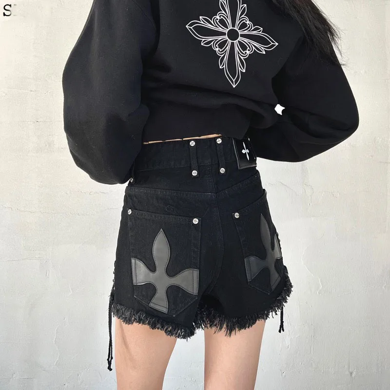 High Waist Denim Shorts Women Summer Korean Version plus Size Slimming A-Line Sexy Short Wide Leg Pants Trendy Popular
High Waist Denim Shorts Women Summer Korean Version plus Size Slimming A-Line Sexy Short Wide Leg Pants Trendy Popular