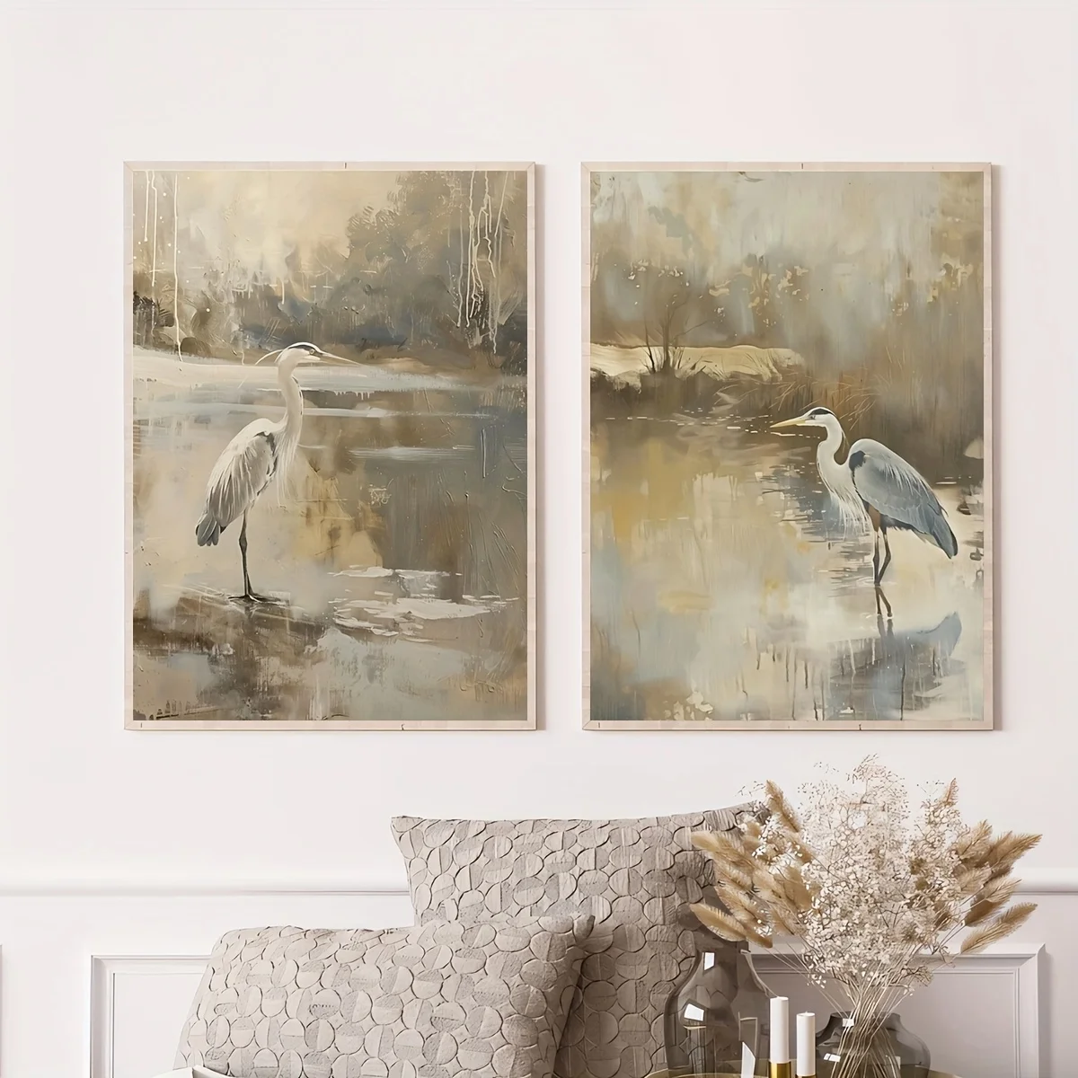 2pcs/Set Vintage Neutral Animal Landscape Art Posters Frameless Lakes and Egret Canvas Prints for Living Room, Bedroom Decortion
2pcs/Set Vintage Neutral Animal Landscape Art Posters Frameless Lakes and Egret Canvas Prints for Living Room, Bedroom Decortion