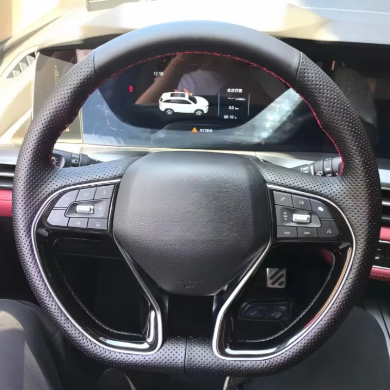 Custom Genuine Leather Car Steering Wheel Cover For Changan CS75 Plus CS75 2020-2023 Auto steering wheel cover Car accessory
Custom Genuine Leather Car Steering Wheel Cover For Changan CS75 Plus CS75 2020-2023 Auto steering wheel cover Car accessory