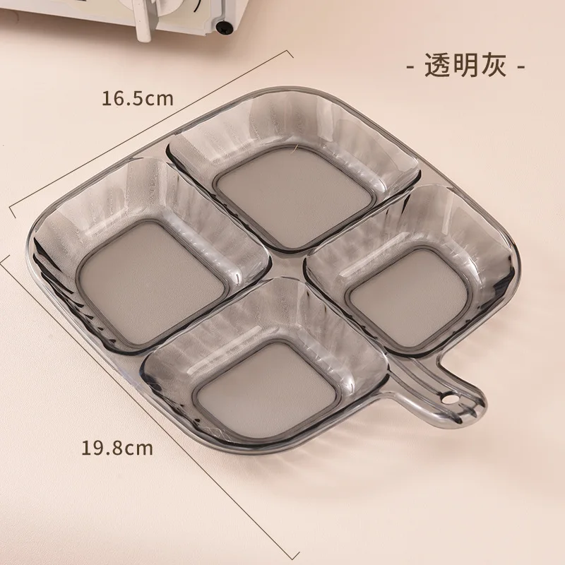1pc Barbecue Hot Pot Seasoning Plate Kitchen With Handle Side Dish Plate Household Quarter Grid Fruit Plate Tray Kitchen Tools
1pc Barbecue Hot Pot Seasoning Plate Kitchen With Handle Side Dish Plate Household Quarter Grid Fruit Plate Tray Kitchen Tools