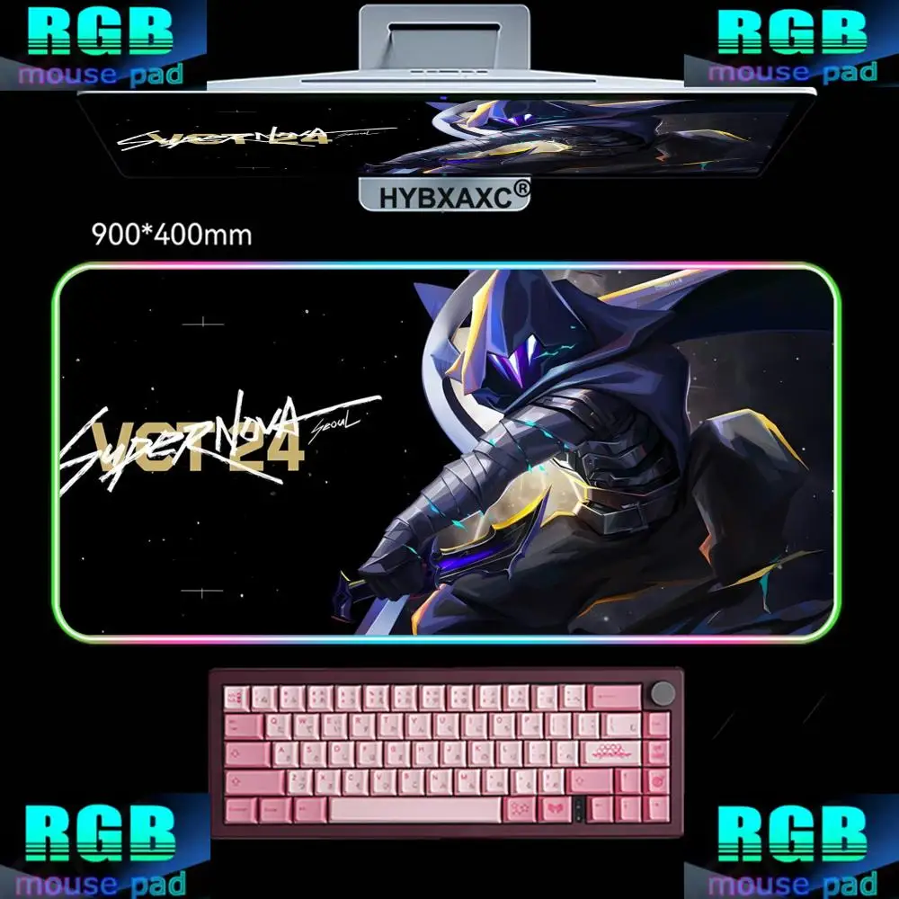RGB Mouse Pad Valorant Omen Laptop Desk Decor Extended Mousepad Pc Keyboard Gaming Mat Computer Large Table Pads Office Carpet
RGB Mouse Pad Valorant Omen Laptop Desk Decor Extended Mousepad Pc Keyboard Gaming Mat Computer Large Table Pads Office Carpet