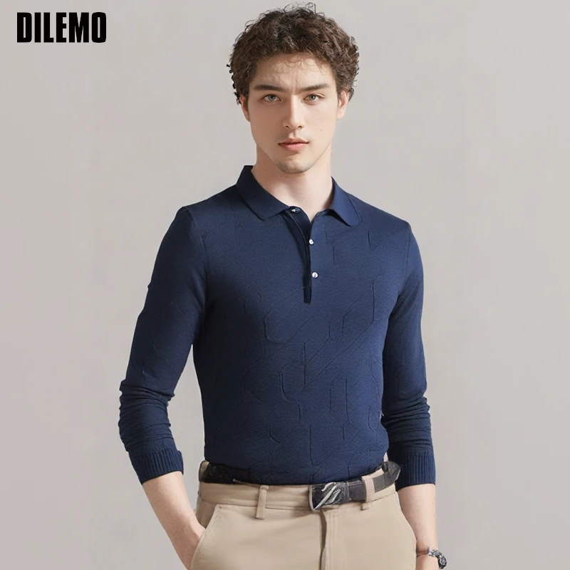 Top Grade New Fashion Designer Brand Luxury Polo Shirt Neck Shirt Men Business Simple Casual Long Sleeve Tops Men Clothes
Top Grade New Fashion Designer Brand Luxury Polo Shirt Neck Shirt Men Business Simple Casual Long Sleeve Tops Men Clothes