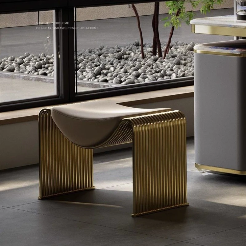 Designer Shoe Changing Stool Italian Stainless Steel Hallway Ottoman Entryway Multi-Functional Makeup Bench Elegant Dining Seat
Designer Shoe Changing Stool Italian Stainless Steel Hallway Ottoman Entryway Multi-Functional Makeup Bench Elegant Dining Seat