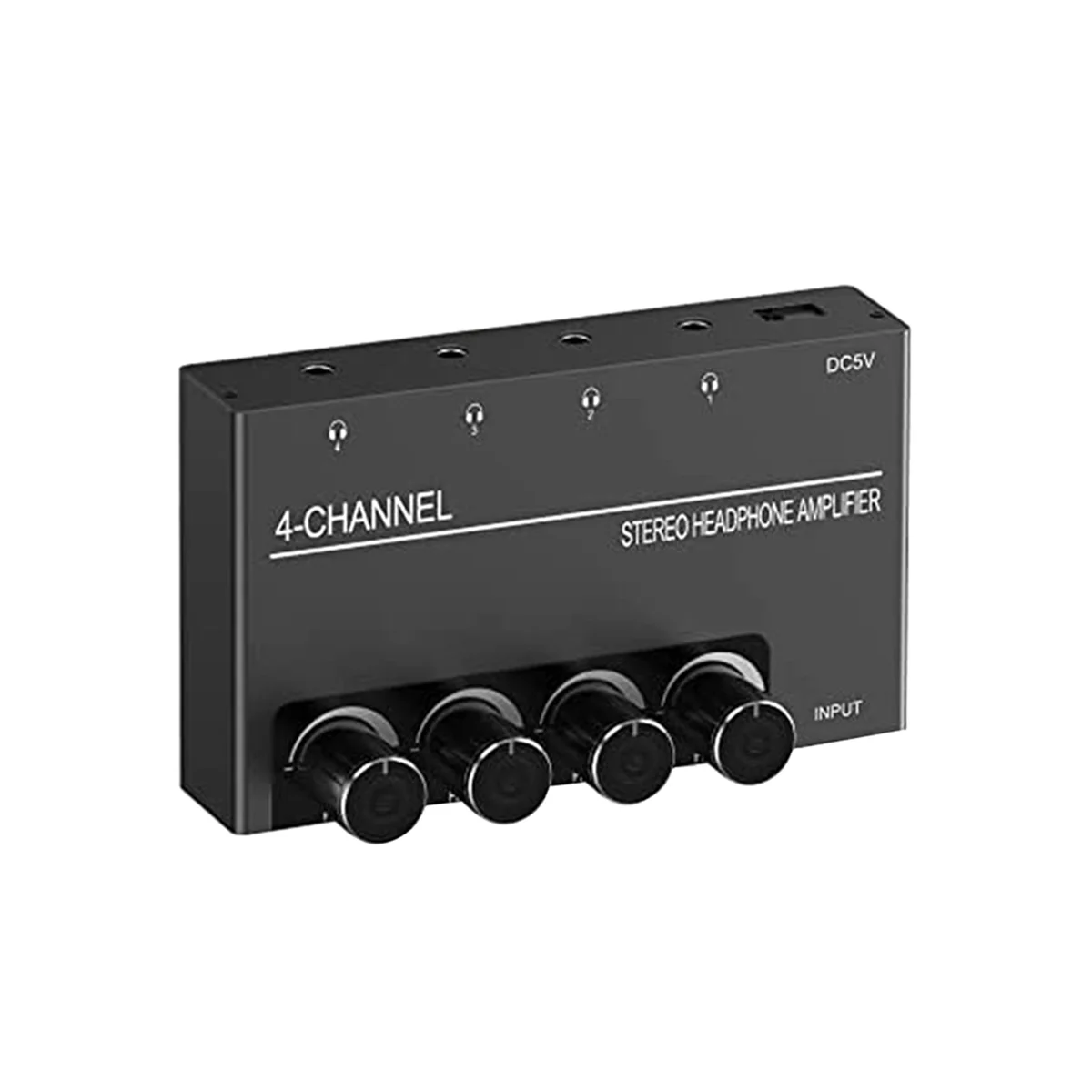 A57G-4 Channel Headphone Amplifier Stereo Audio Amp, Headphone Splitter with 4 3.5MM Headphone Output and 3.5MM Audio Input
A57G-4 Channel Headphone Amplifier Stereo Audio Amp, Headphone Splitter with 4 3.5MM Headphone Output and 3.5MM Audio Input