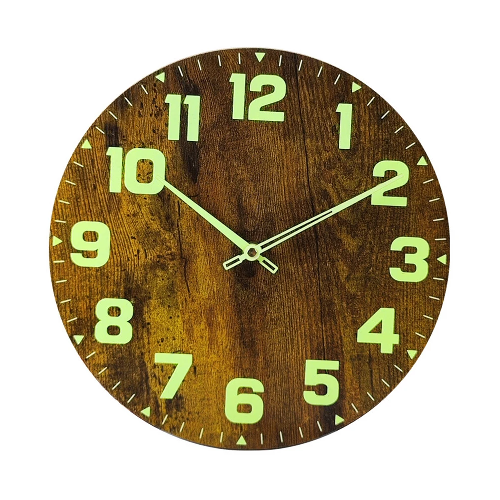 Wooden Round Wall Clock Retro Decor Mute Bedroom Clocks Home Office Modern Pointer Glows Dark Absorbs Light Energy Compact Size
Wooden Round Wall Clock Retro Decor Mute Bedroom Clocks Home Office Modern Pointer Glows Dark Absorbs Light Energy Compact Size