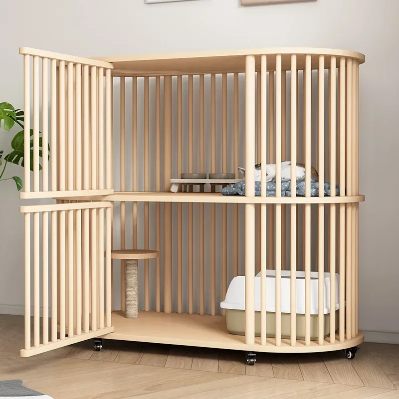 Solid Wood Cat Cage Home Indoor Cat Villa Cabinet Large Free Space Cat House House Pet Supplies Two Floors Bed Dog
Solid Wood Cat Cage Home Indoor Cat Villa Cabinet Large Free Space Cat House House Pet Supplies Two Floors Bed Dog