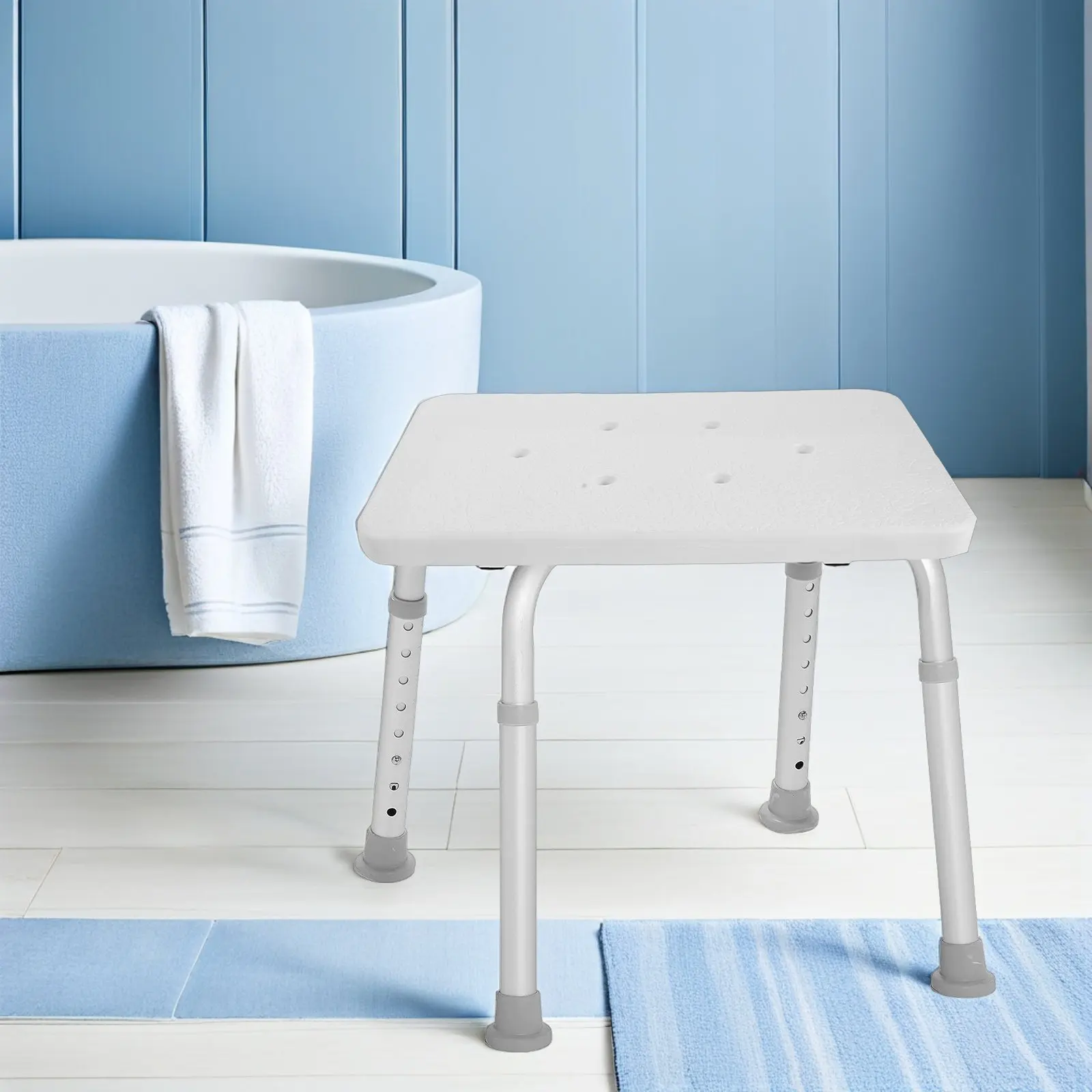 Reversible Walker Seat Attachment for Seniors Disabled Users Flip-Down Folding Shower Seat with Drainage Holes Non-Slip Textured
Reversible Walker Seat Attachment for Seniors Disabled Users Flip-Down Folding Shower Seat with Drainage Holes Non-Slip Textured