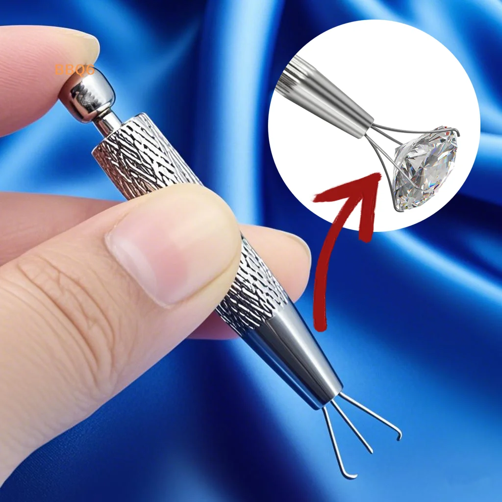 1Pcs Mini 4-Claws Jewelry Bead Tweezer Pick-up Tool Diamond Gems Prong Holder Catcher Grabber Stainless Steel Body Piercing Tool
1Pcs Mini 4-Claws Jewelry Bead Tweezer Pick-up Tool Diamond Gems Prong Holder Catcher Grabber Stainless Steel Body Piercing Tool