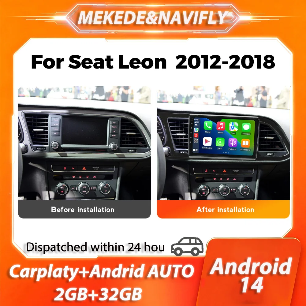 MEKEDE 2 Din Carplay For Seat Leon 3 MK3 2012-2020 IPS Screen Car Radio Stereo Central Multimedia Intelligent Car audio system
MEKEDE 2 Din Carplay For Seat Leon 3 MK3 2012-2020 IPS Screen Car Radio Stereo Central Multimedia Intelligent Car audio system