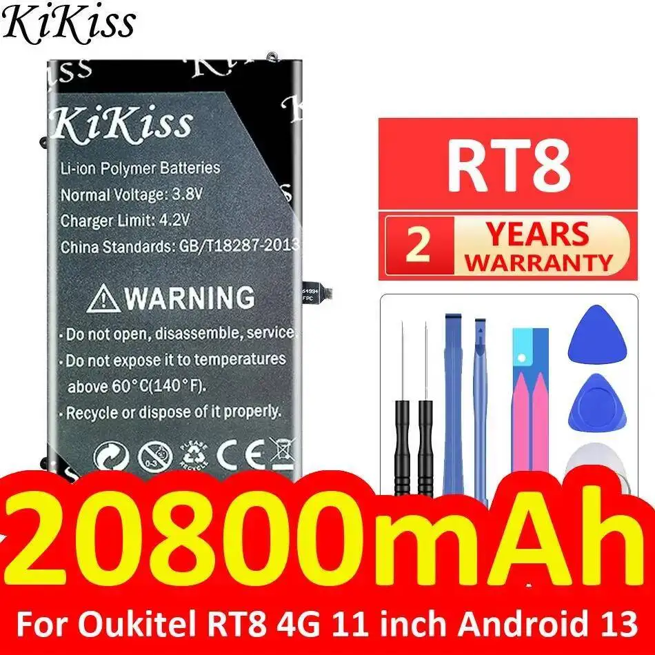 Аккумулятор для планшета 20800 мАч, долговечная работа для Oukitel RT8 4G, 11 дюймов, Android 13
Аккумулятор для планшета 20800 мАч, долговечная работа для Oukitel RT8 4G, 11 дюймов, Android 13