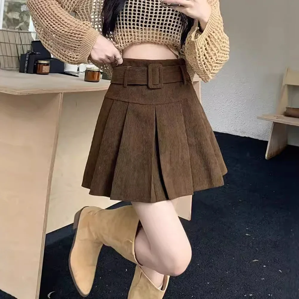 All-match Pleated Fashion All-match Casual Skirt Black Corduroy Skirt All-match Commuting Style Slightly Elastic
All-match Pleated Fashion All-match Casual Skirt Black Corduroy Skirt All-match Commuting Style Slightly Elastic