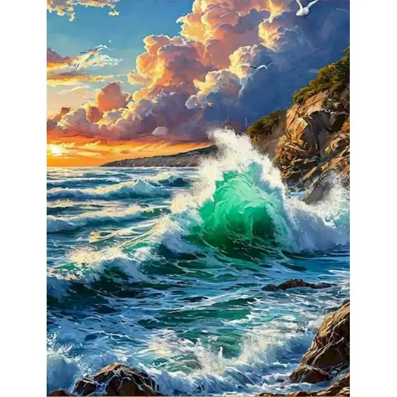 GATYZTORY Waves Painting By Numbers Paint Kit Drawing By Numbers Landscape Painting Numbers Gift Artwork
GATYZTORY Waves Painting By Numbers Paint Kit Drawing By Numbers Landscape Painting Numbers Gift Artwork