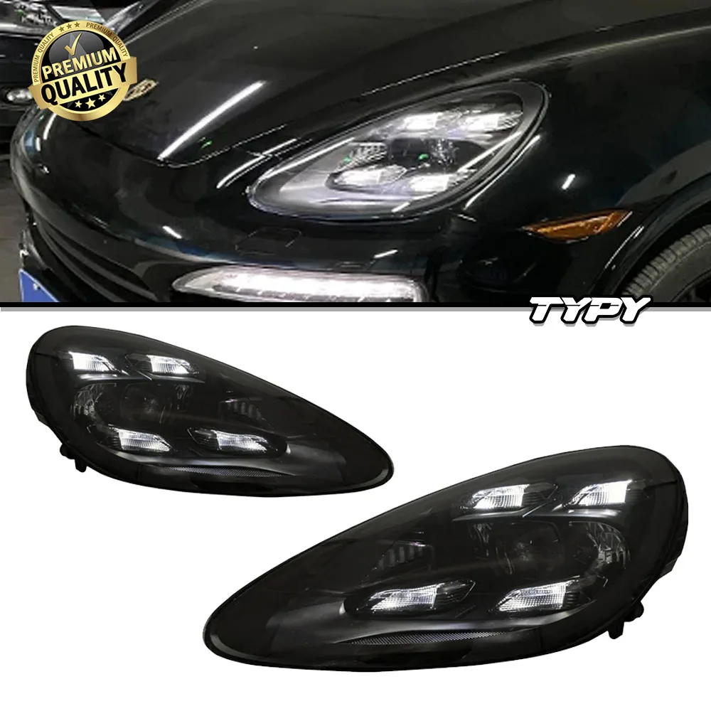 Автомобильные фары TYPY для Porsche Cayenne 958, фара 958,1, светодиодные матричные фары, обновление 2023, стиль Plug Play
Автомобильные фары TYPY для Porsche Cayenne 958, фара 958,1, светодиодные матричные фары, обновление 2023, стиль Plug Play