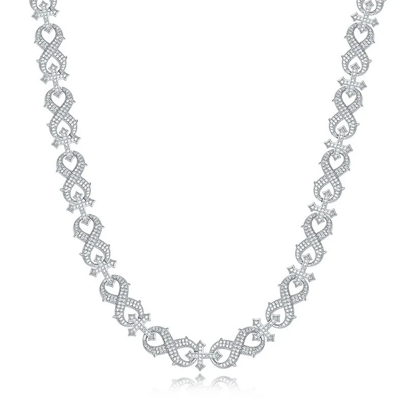 ZFSILVER Trendy Fashion 925 Silver Color D White Moissanite Design Letter 8 Necklaces For Charms Women Party Jewelry Gift B20384
ZFSILVER Trendy Fashion 925 Silver Color D White Moissanite Design Letter 8 Necklaces For Charms Women Party Jewelry Gift B20384