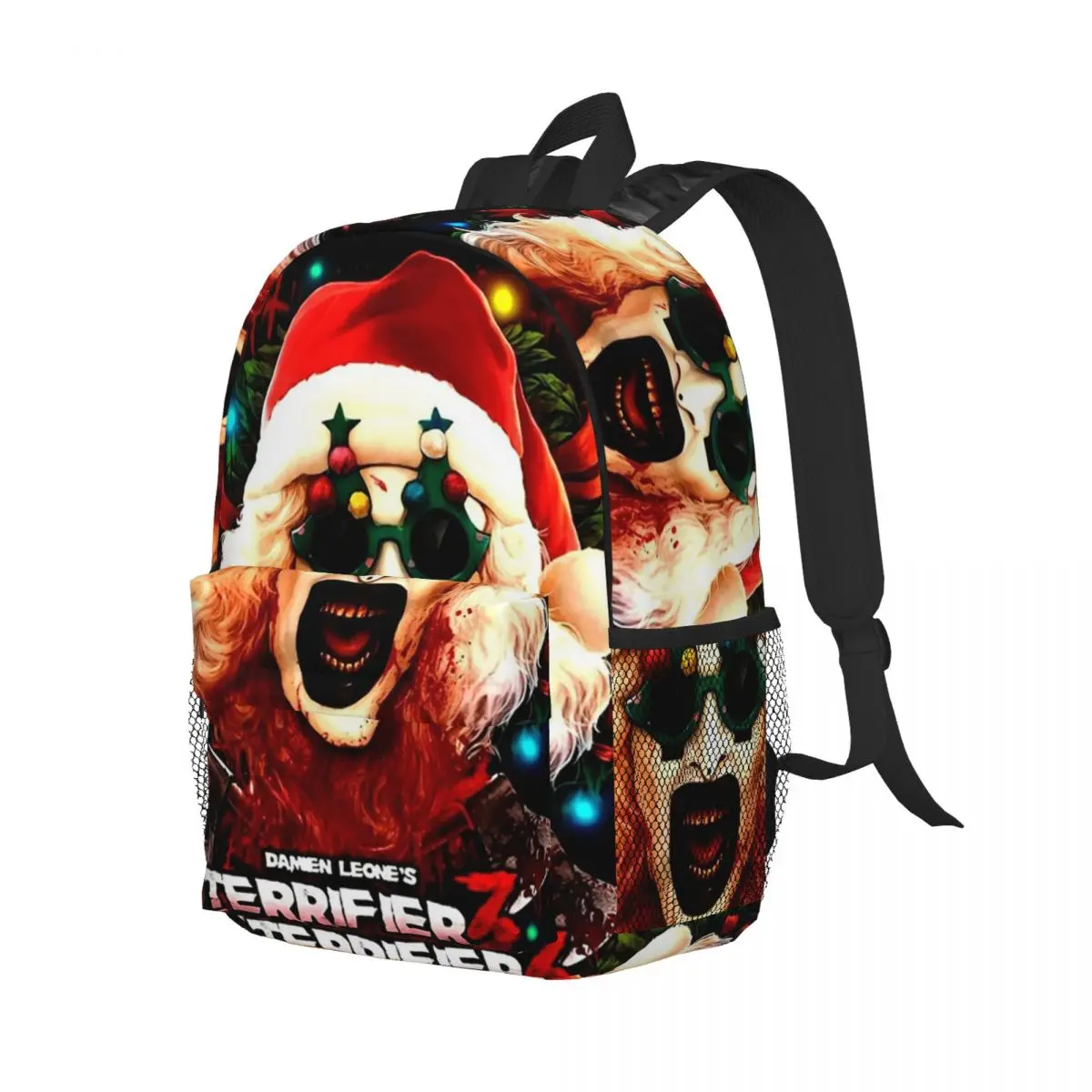 Рождественский рюкзак Terrifier Yuletide Clown, студенческая сумка для книг для мальчиков и девочек, детская школьная сумка, компьютерные сумки на плечо для мужчин и женщин
Рождественский рюкзак Terrifier Yuletide Clown, студенческая сумка для книг для мальчиков и девочек, детская школьная сумка, компьютерные сумки на плечо для мужчин и женщин