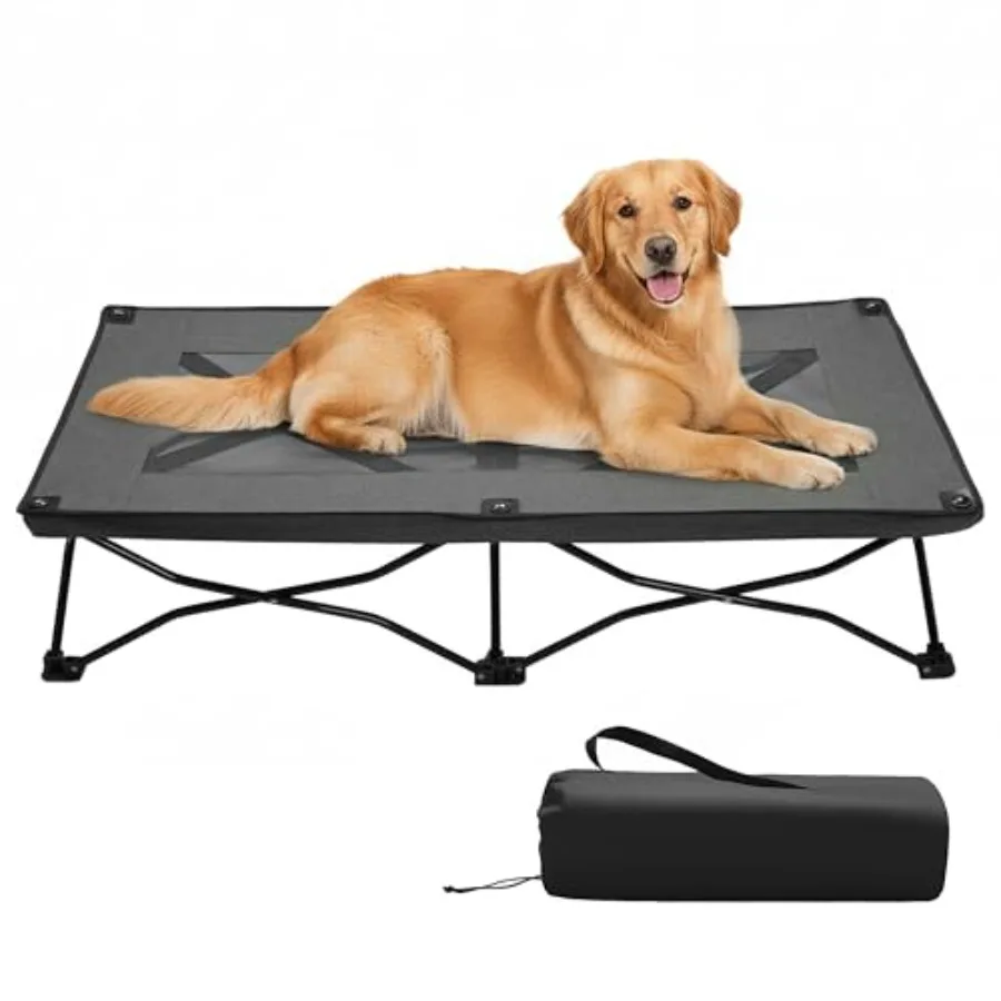 Elevated Dog Bed with Breathable Mesh Portable Folding Dog Cot Bed Raised Cooling Pet Cot with No-Slip Feet and Carrying Bag Pe
Elevated Dog Bed with Breathable Mesh Portable Folding Dog Cot Bed Raised Cooling Pet Cot with No-Slip Feet and Carrying Bag Pe