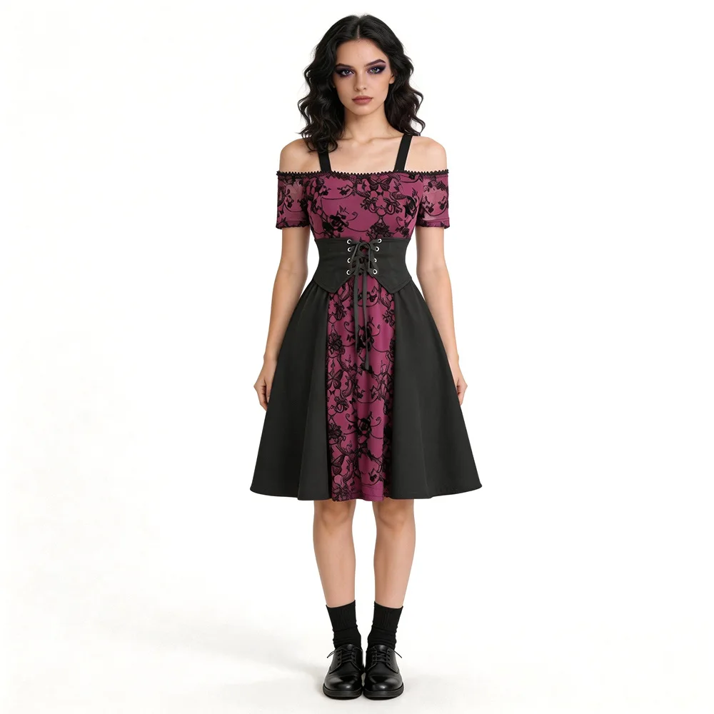 Medieval Gothic Style Cosplay Short Skirt for Women Halloween Red And Black Print Punk Style Dark Color Ladies Skirt
Medieval Gothic Style Cosplay Short Skirt for Women Halloween Red And Black Print Punk Style Dark Color Ladies Skirt
