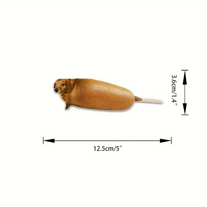 1pc Corn Dog Dachshund Meme Vinyl Sticker, Funny Sausage Dog Decal for Car Decor
1pc Corn Dog Dachshund Meme Vinyl Sticker, Funny Sausage Dog Decal for Car Decor