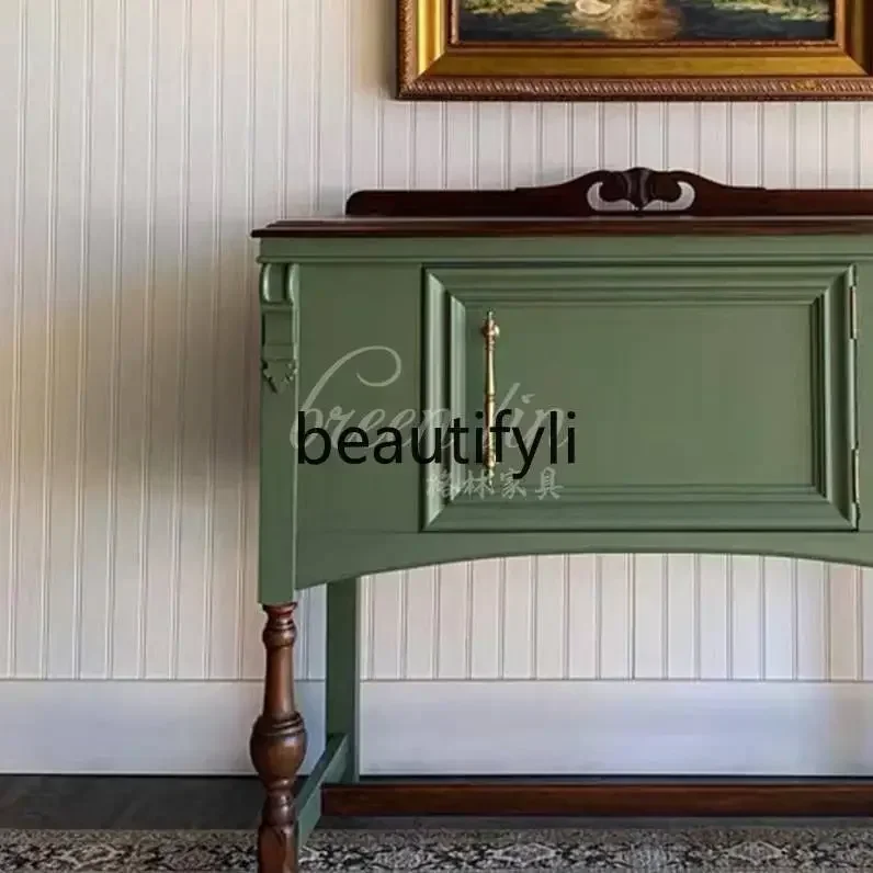 P French retro home entry, American country living room decorative cabinet/medieval wall storage chest
P French retro home entry, American country living room decorative cabinet/medieval wall storage chest