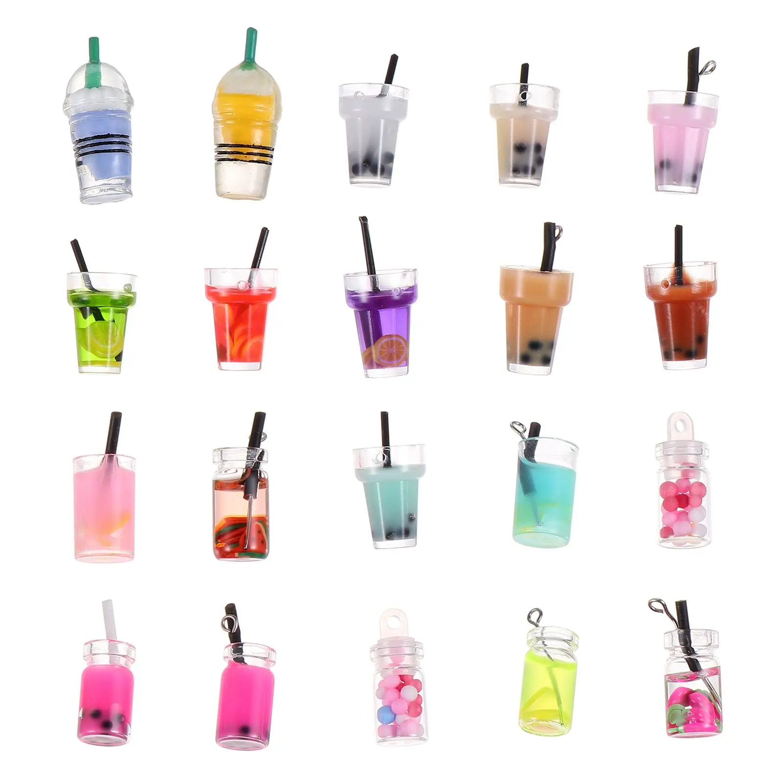 20 Pcs Milk Tea Cup Pendant Resin DIY Mini Drink Decor Accessories Artificial Food Toy Kids Plaything Creative Props
20 Pcs Milk Tea Cup Pendant Resin DIY Mini Drink Decor Accessories Artificial Food Toy Kids Plaything Creative Props