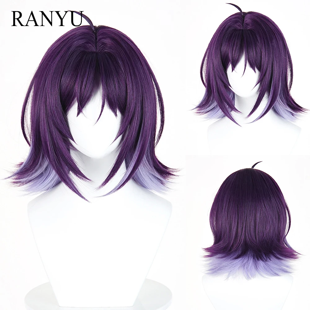 Short Straight Ombre Purple Synthetic Wig with Bangs Anime Game Cosplay Fluffy Wig for Daily Party
Short Straight Ombre Purple Synthetic Wig with Bangs Anime Game Cosplay Fluffy Wig for Daily Party