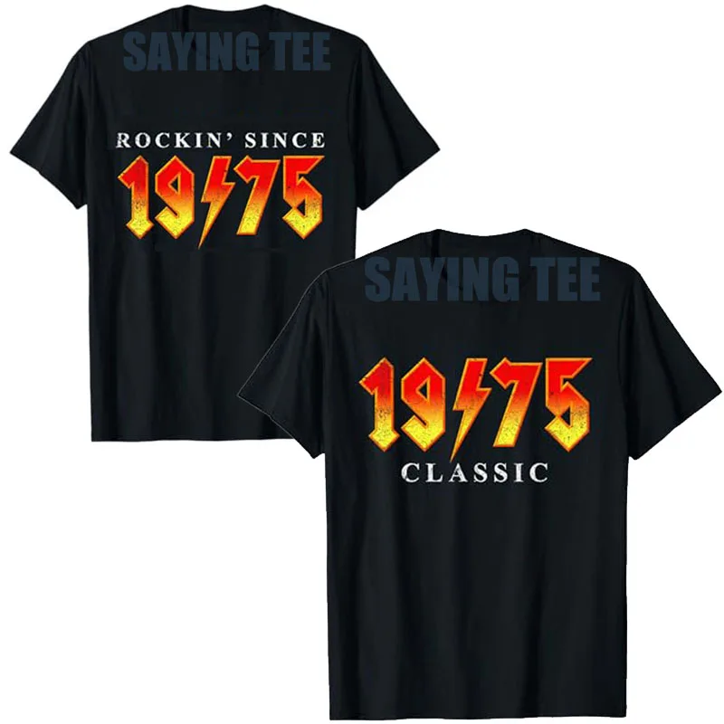 Vintage 1975 Classic Rock Legend 50 Year Old 50th Birthday T-Shirt Rock Music Fan Vintage Saying Tee Short Sleeve Outfit Y2k Top
Vintage 1975 Classic Rock Legend 50 Year Old 50th Birthday T-Shirt Rock Music Fan Vintage Saying Tee Short Sleeve Outfit Y2k Top