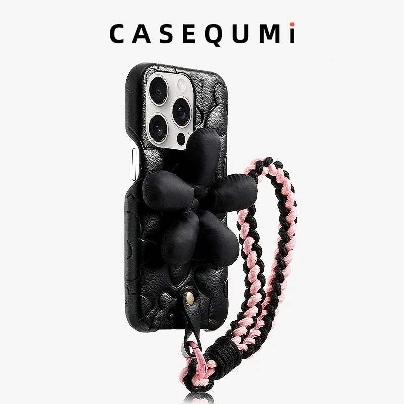 Кожаный чехол для iPhone с черным цветочным узором, высококачественный, противоударный, силиконовый
Кожаный чехол для iPhone с черным цветочным узором, высококачественный, противоударный, силиконовый