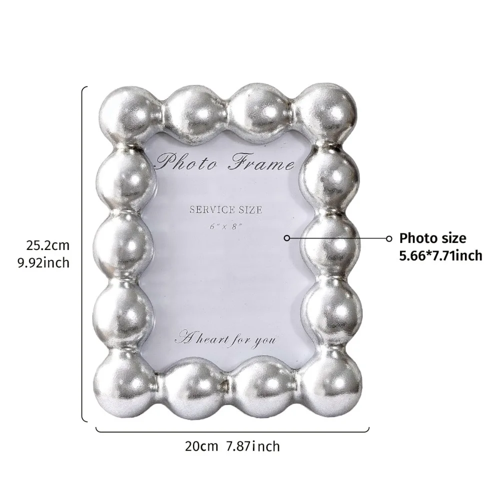 8 Inch Resin Photo Frame Exquisite Luxury Round Ball Border Frame Square Decorative Photo Display Holders Office Desk
8 Inch Resin Photo Frame Exquisite Luxury Round Ball Border Frame Square Decorative Photo Display Holders Office Desk