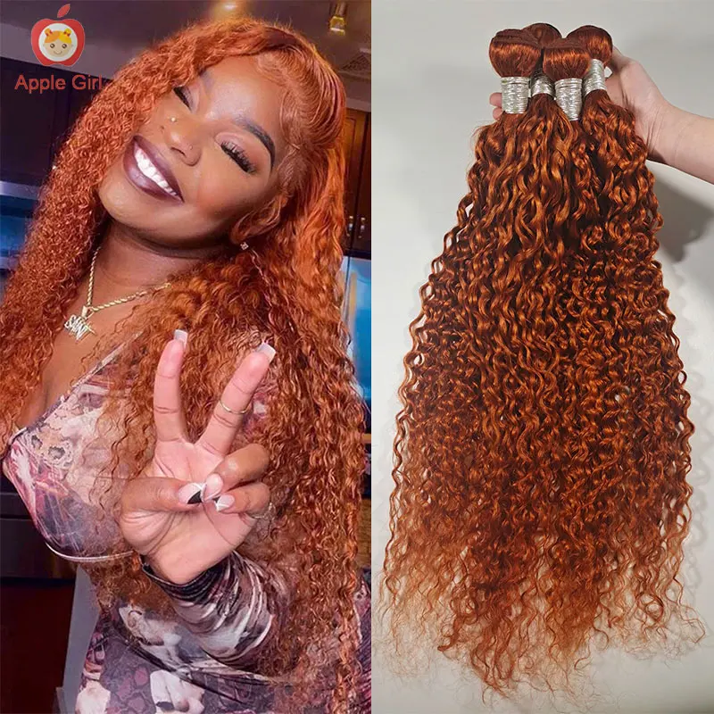 Ginger Color 30 Inch Water Wave Human Hair Bundles Colored 1/3/4 Bundles Remy Brazilian Deep Wave Bundles Applegirl Hair Weave
Ginger Color 30 Inch Water Wave Human Hair Bundles Colored 1/3/4 Bundles Remy Brazilian Deep Wave Bundles Applegirl Hair Weave