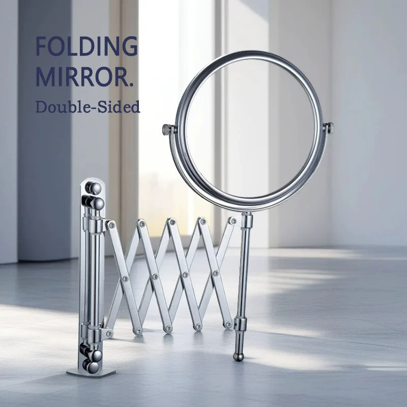 Big Size Bathroom Mirror with Folding Extensible Arm, 2-Sided Cosmetic Mirror, 8Inch Wall Mounted Vanity Mirror 3X Magnification
Big Size Bathroom Mirror with Folding Extensible Arm, 2-Sided Cosmetic Mirror, 8Inch Wall Mounted Vanity Mirror 3X Magnification