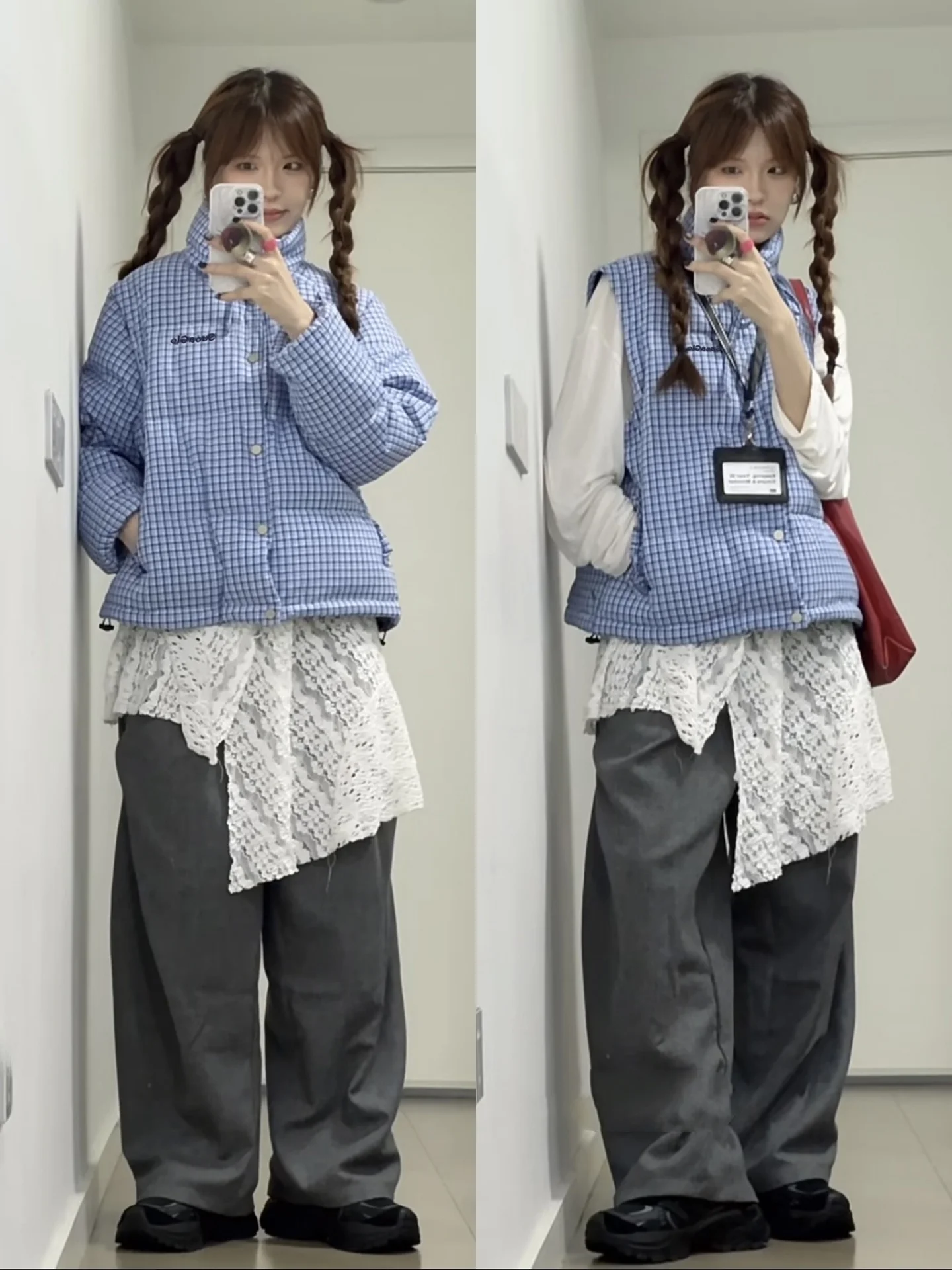 Ретро клетчатый воротник-стойка из тонкого хлопка, женская зимняя одежда, съемный жилет, одежда для хлеба, корейская версия
Ретро клетчатый воротник-стойка из тонкого хлопка, женская зимняя одежда, съемный жилет, одежда для хлеба, корейская версия