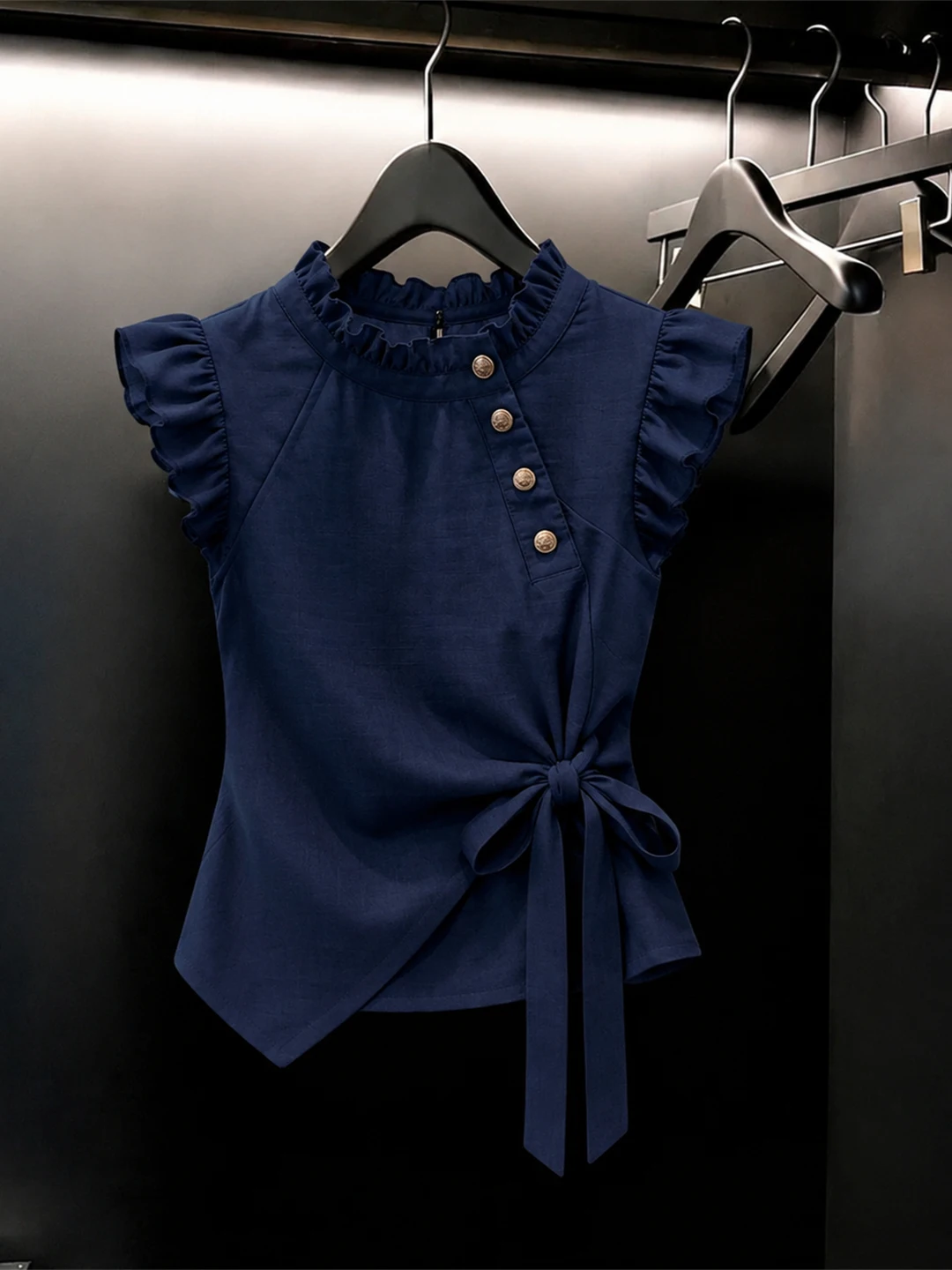 Elegant Pure Color Shirt with Bow Tie And Wooden Sleeves Korean Style Commute Straight Tube Top Summer Fashionable Blouse
Elegant Pure Color Shirt with Bow Tie And Wooden Sleeves Korean Style Commute Straight Tube Top Summer Fashionable Blouse