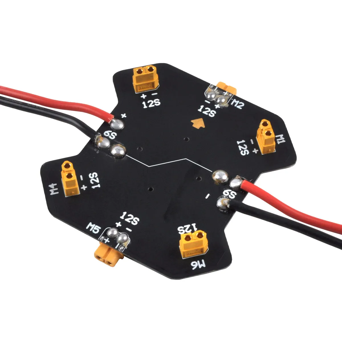 1 pcs of quadcopter agricultural drone PCB board with XT60 plug distribution board
1 pcs of quadcopter agricultural drone PCB board with XT60 plug distribution board