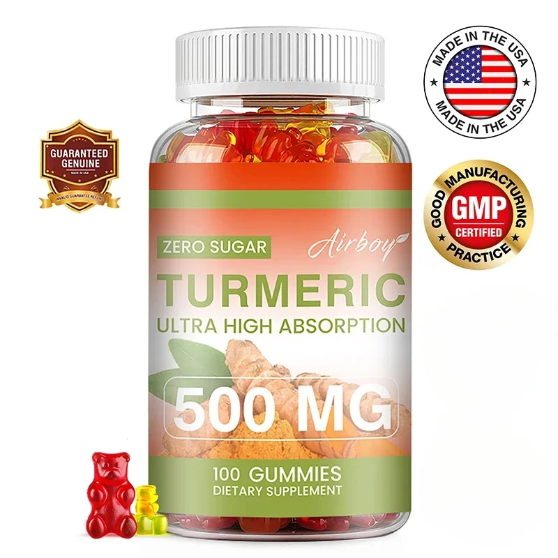 Turmeric Gummies - Supports Joint, Digestive, and Cardiovascular Health - Gluten Free, Non GMO
Turmeric Gummies - Supports Joint, Digestive, and Cardiovascular Health - Gluten Free, Non GMO