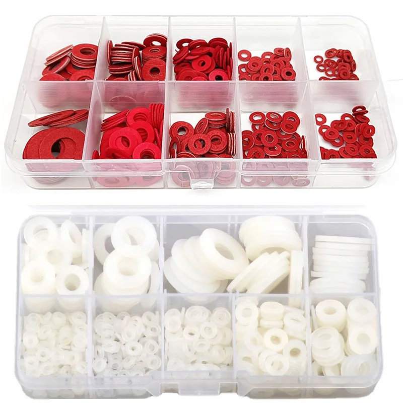 Комплект нейлоновых шайб M2-M8
Комплект нейлоновых шайб M2-M8