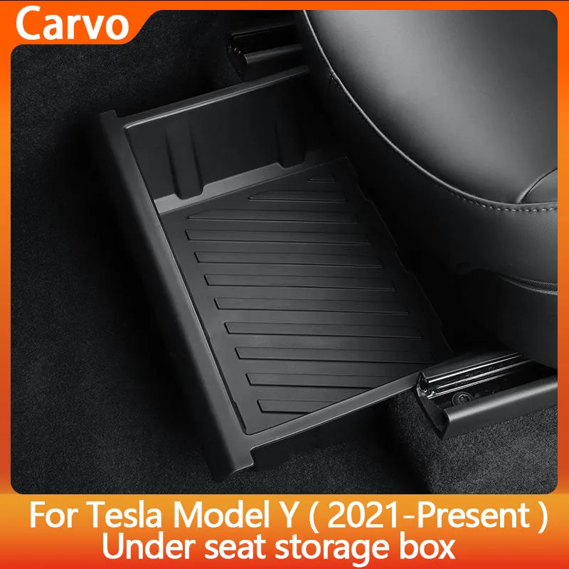 For Tesla Model Y 2021-2025 Juniper Front Row Under seat Storage Box TPE Under seat Drawer type Tray Storage Box Car Accessories
For Tesla Model Y 2021-2025 Juniper Front Row Under seat Storage Box TPE Under seat Drawer type Tray Storage Box Car Accessories