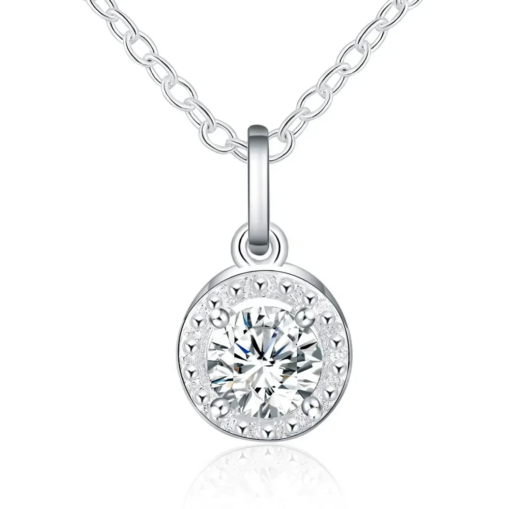 Promotions Beautiful Wedding Women Fashion Elegant 925 Sterling Silver Charm Crystal STONE CZ Zircon Pretty Necklace Jewelry
Promotions Beautiful Wedding Women Fashion Elegant 925 Sterling Silver Charm Crystal STONE CZ Zircon Pretty Necklace Jewelry